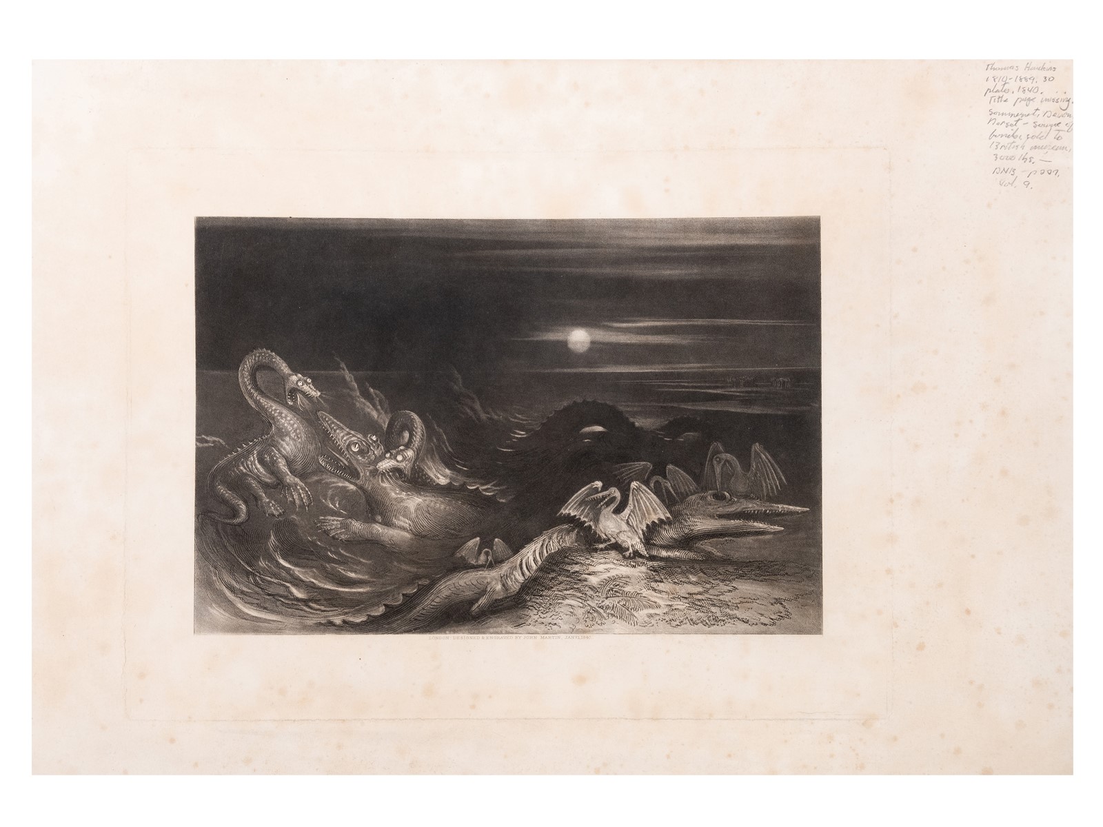 Thomas Hawkins's The Book of the Great Sea-Dragons, Ichthyosauri and Plesiosauri…Extinct Monsters of the Ancient Earth. 