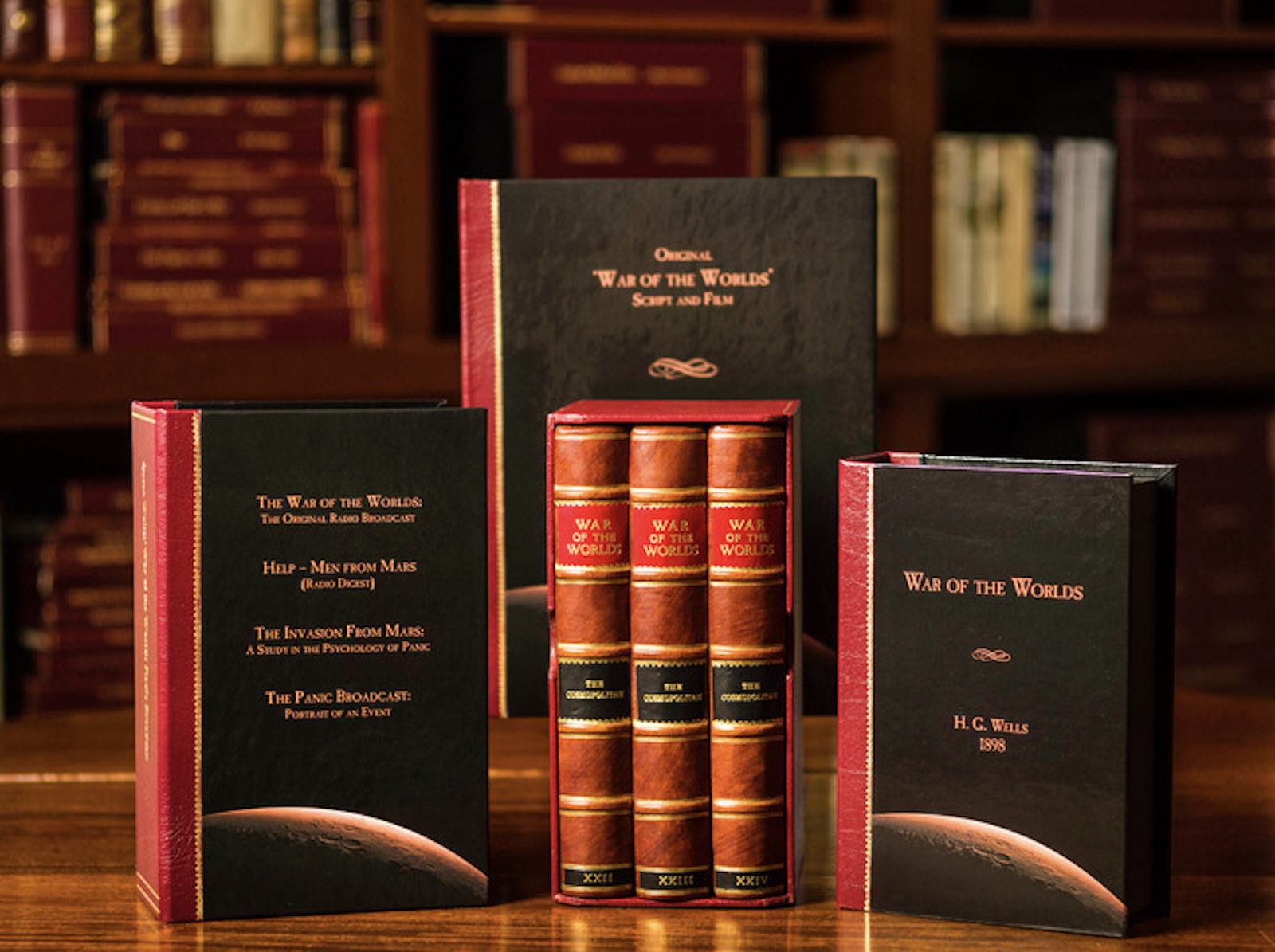 The collection features H.G. Wells’s timeless classic War of the Worlds, including its first appearances in Pearson’s Magazine and The Cosmopolitan, plus many items relating to famed=radio and film adaptations.
