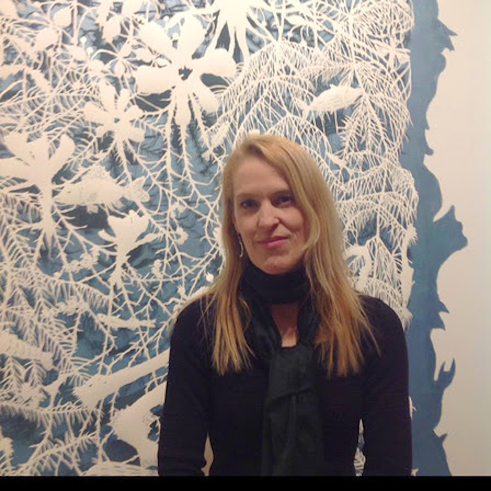 Sonja Peterson and her large, hand-cut paper stories