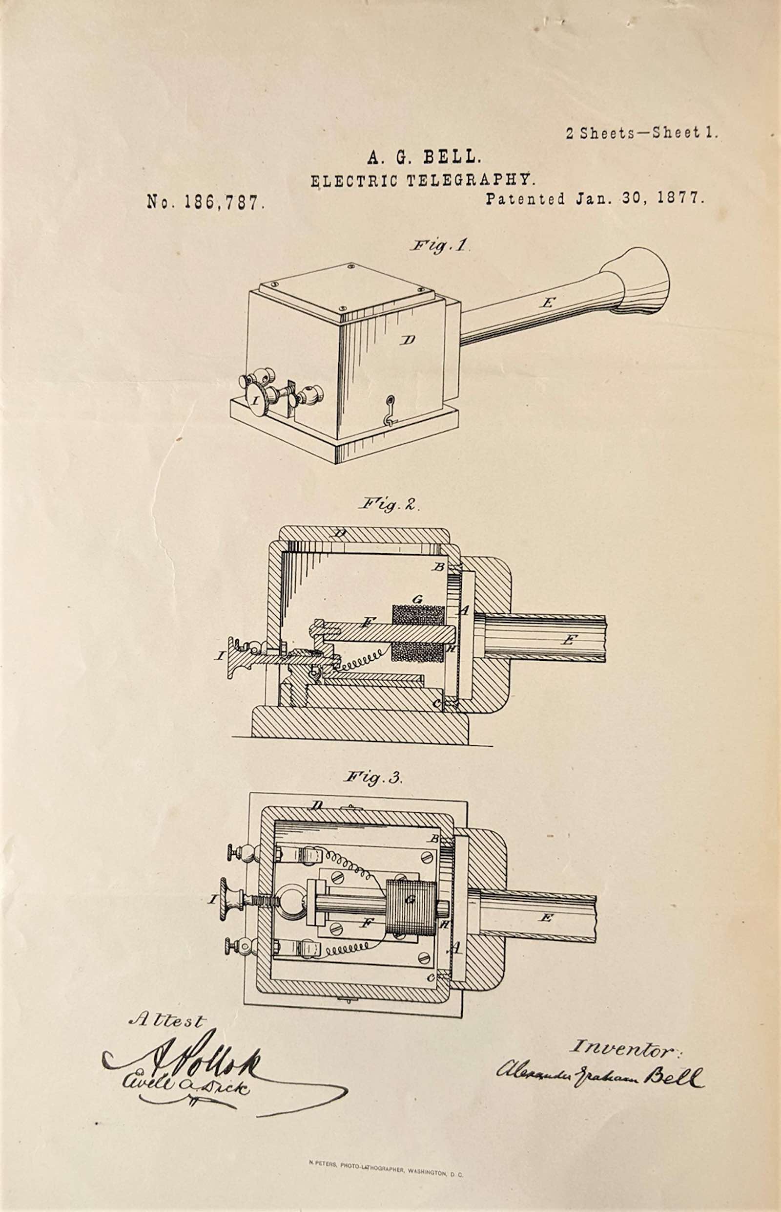 Alexander Graham Bell’s Second Bell Telephone Patent