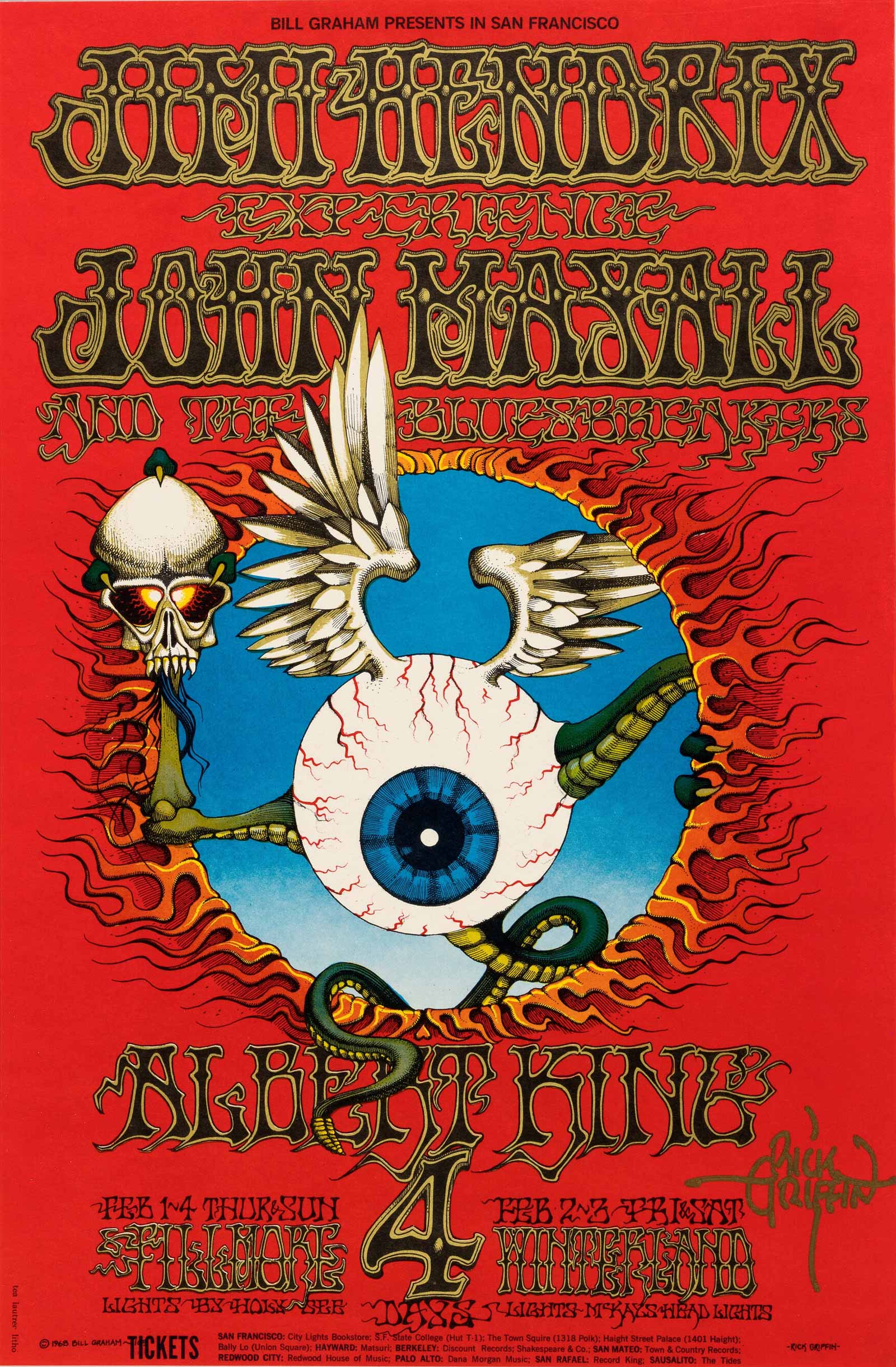 Jimi Hendrix concert poster