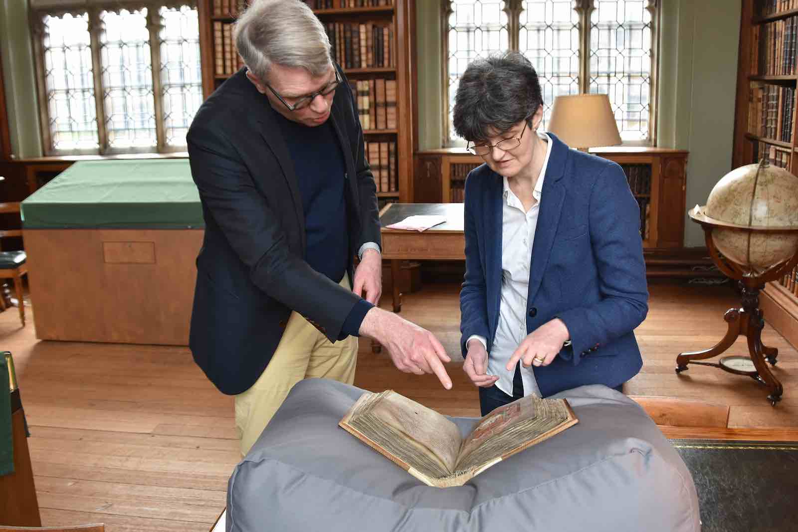 Augustine Gospels studied by Dr Philippa Hoskin and Professor George van Kooten
