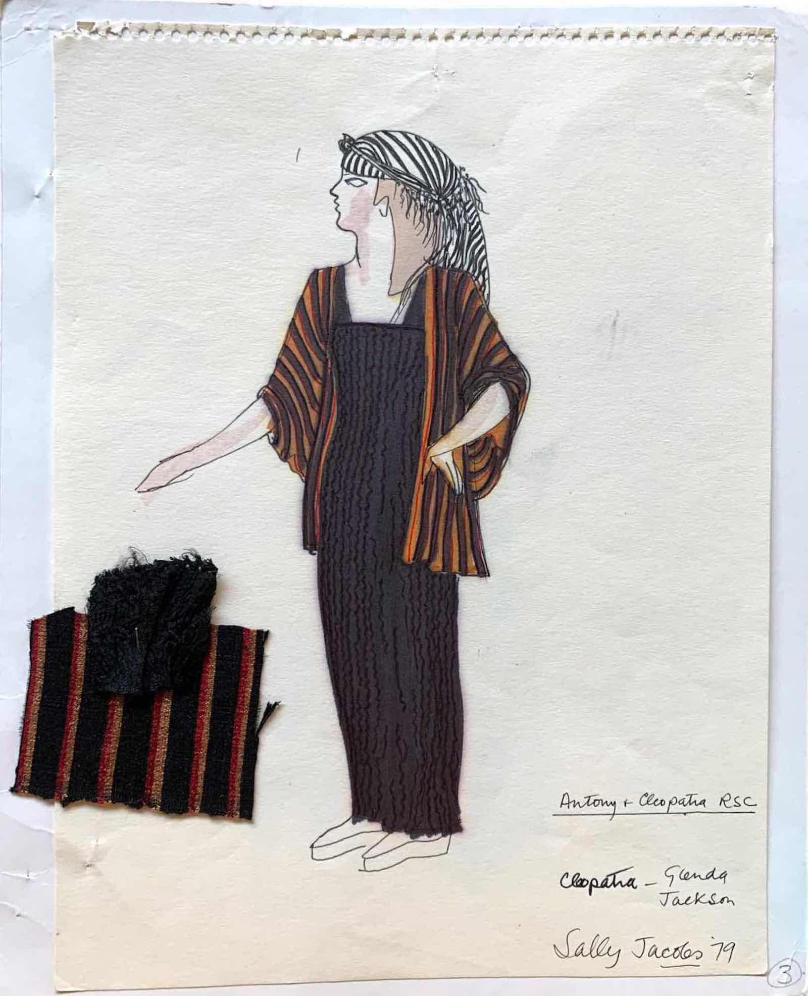 Design for Glenda Jackson's Cleopatra