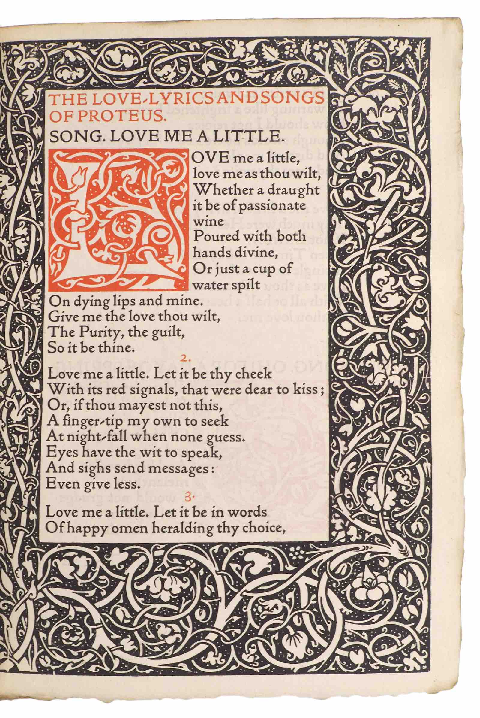 Wilfred Scawen Blunt, The Love-Lyrics - Songs of Proteus (1892)