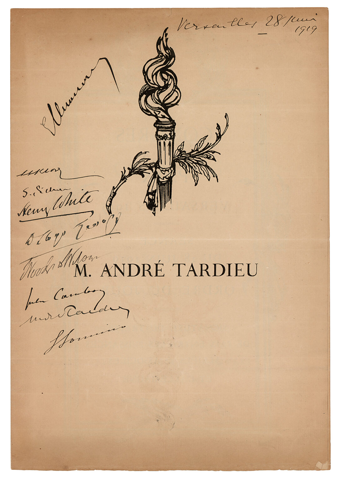 Treaty of Versailles pamphlet