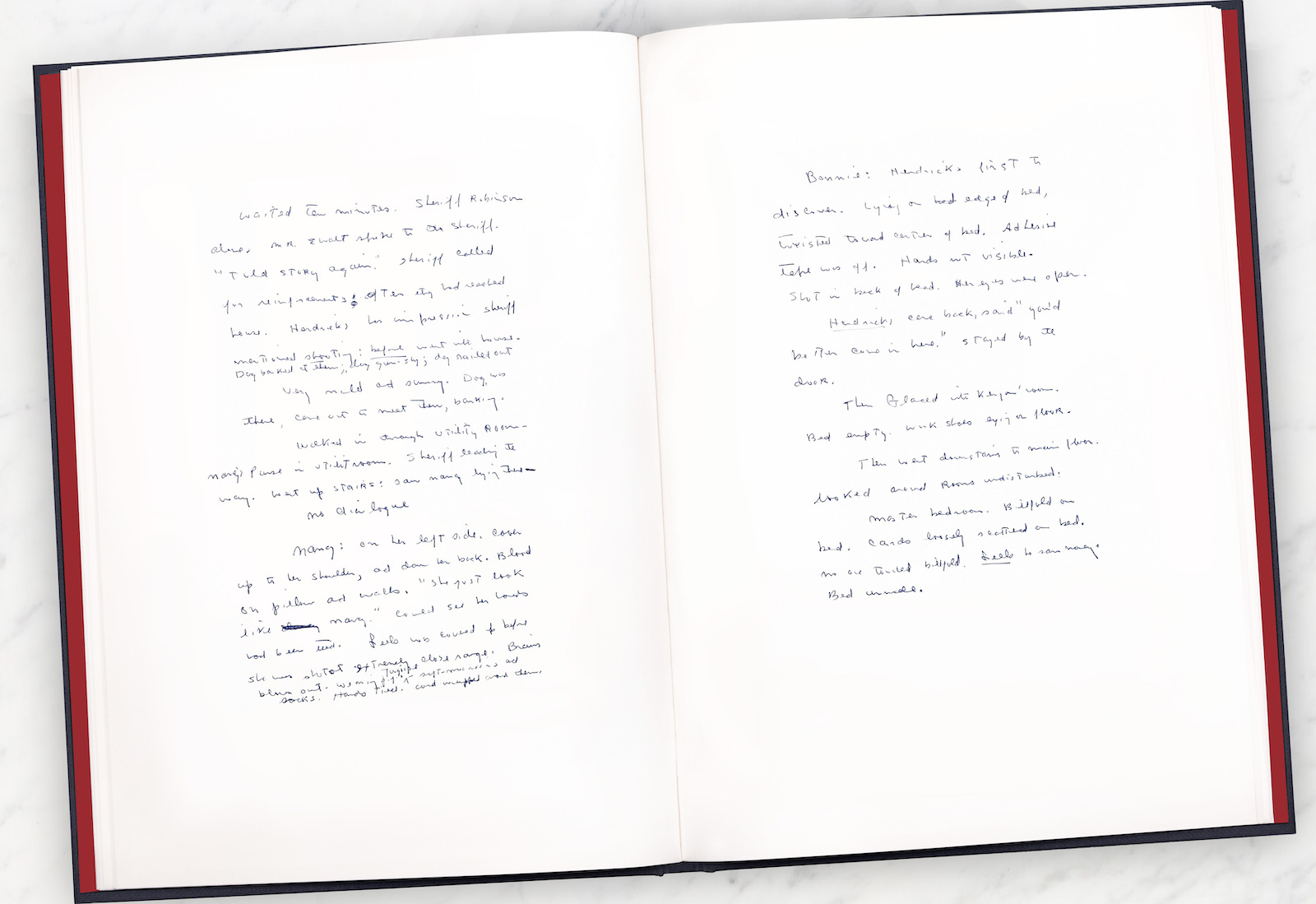 Double-page from In Cold Blood