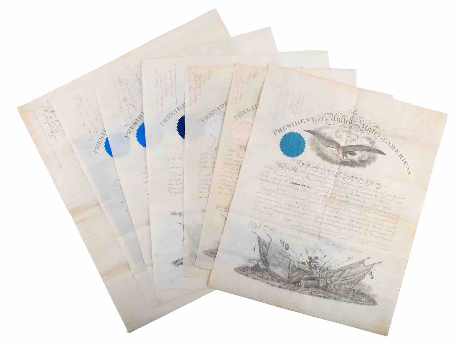 Lot 130: Papers of Captain Joseph Claypoole Clark, 4th US Light Artillery, Battery E, WIA Antietam