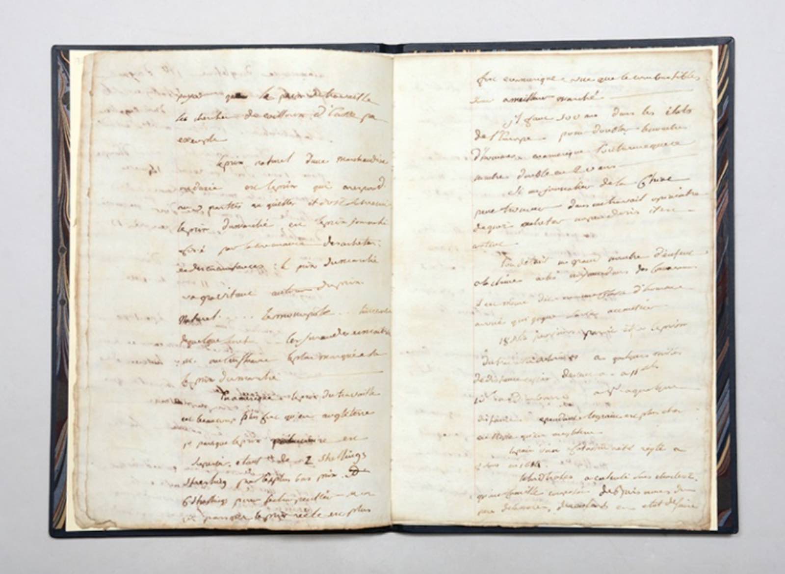 Autograph manuscript notes on Adam Smith’s Wealth of Nations by Napoleon (1791). An exceptional manuscript in Napoleon’s hand revealing his initial response to Smith’s Wealth of Nations. The manuscript is remarkable in establishing that Napoleon’s first reaction to Smith’s ideas was not disdain, as he would later affect, but admiration.