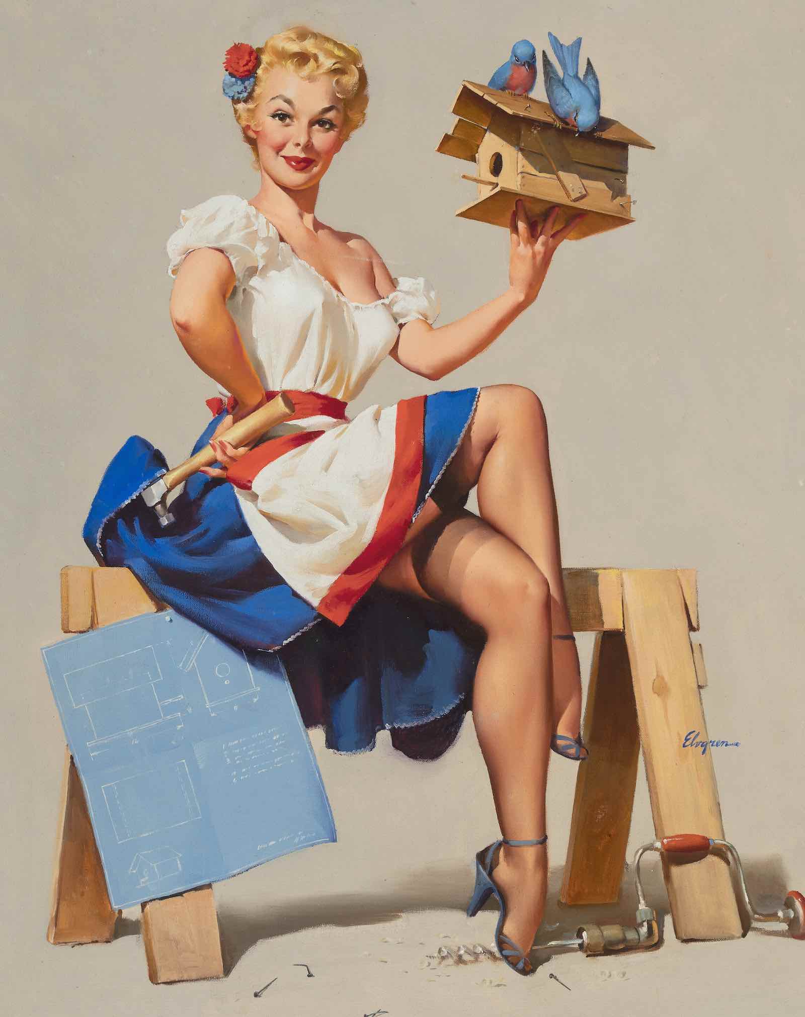 Bird's Eye View by Gil Elvgren