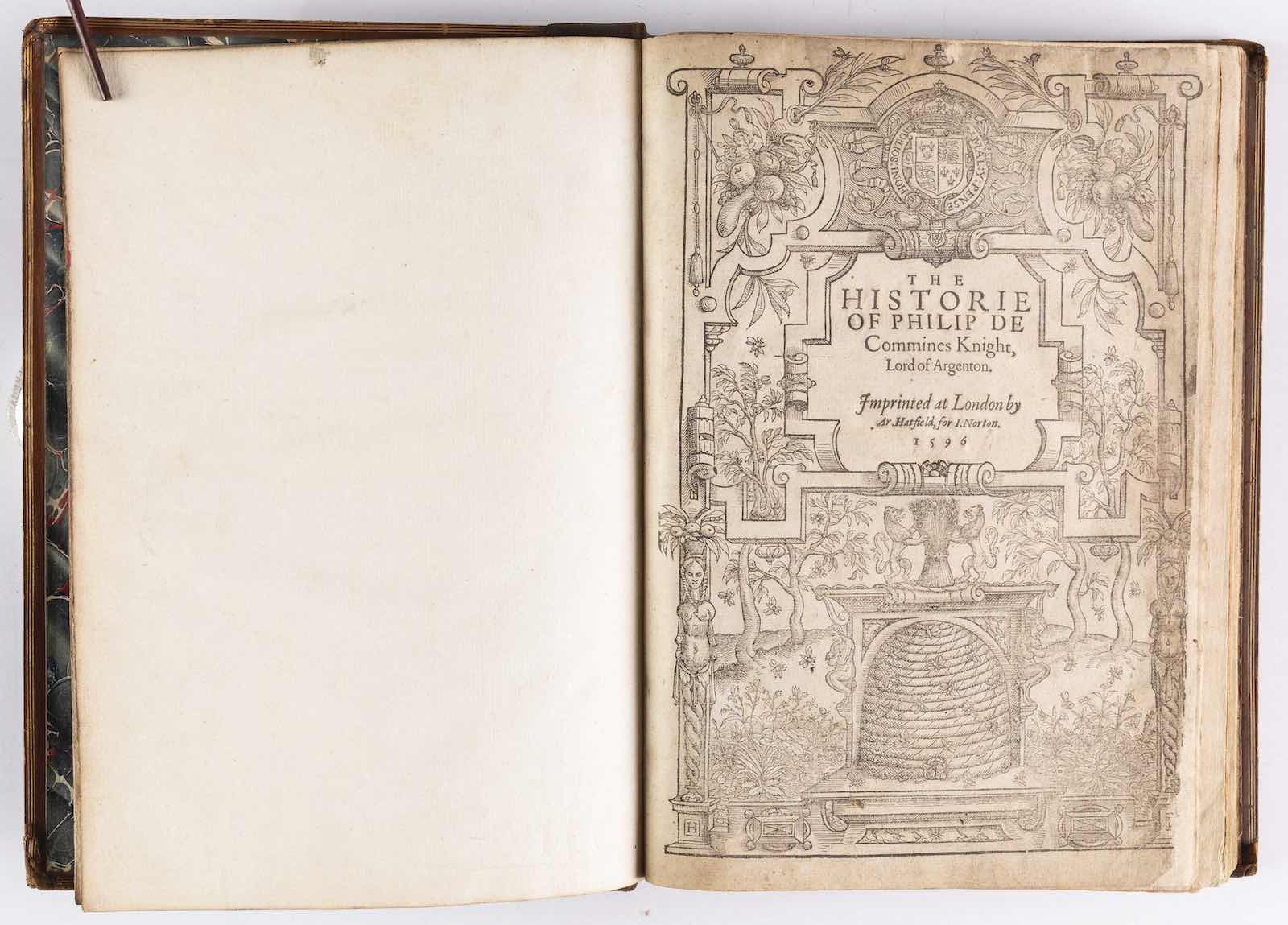 Philippe de Commines, Historie of Commines (London, 1596)