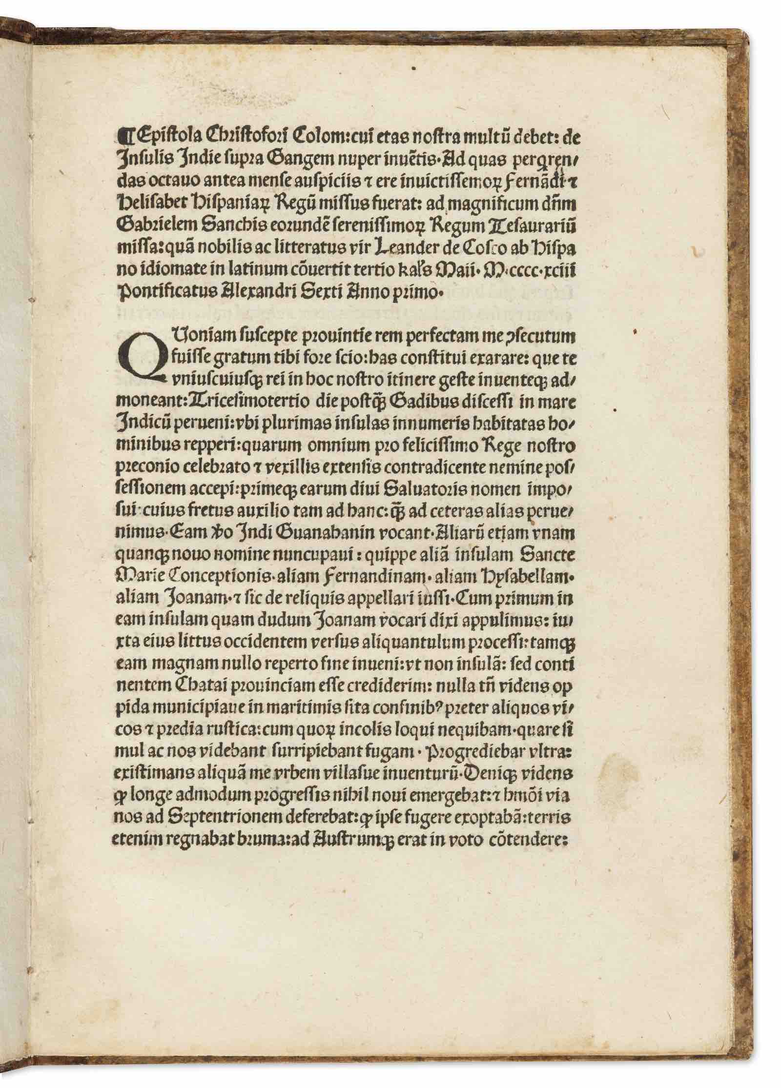 The Columbus letter