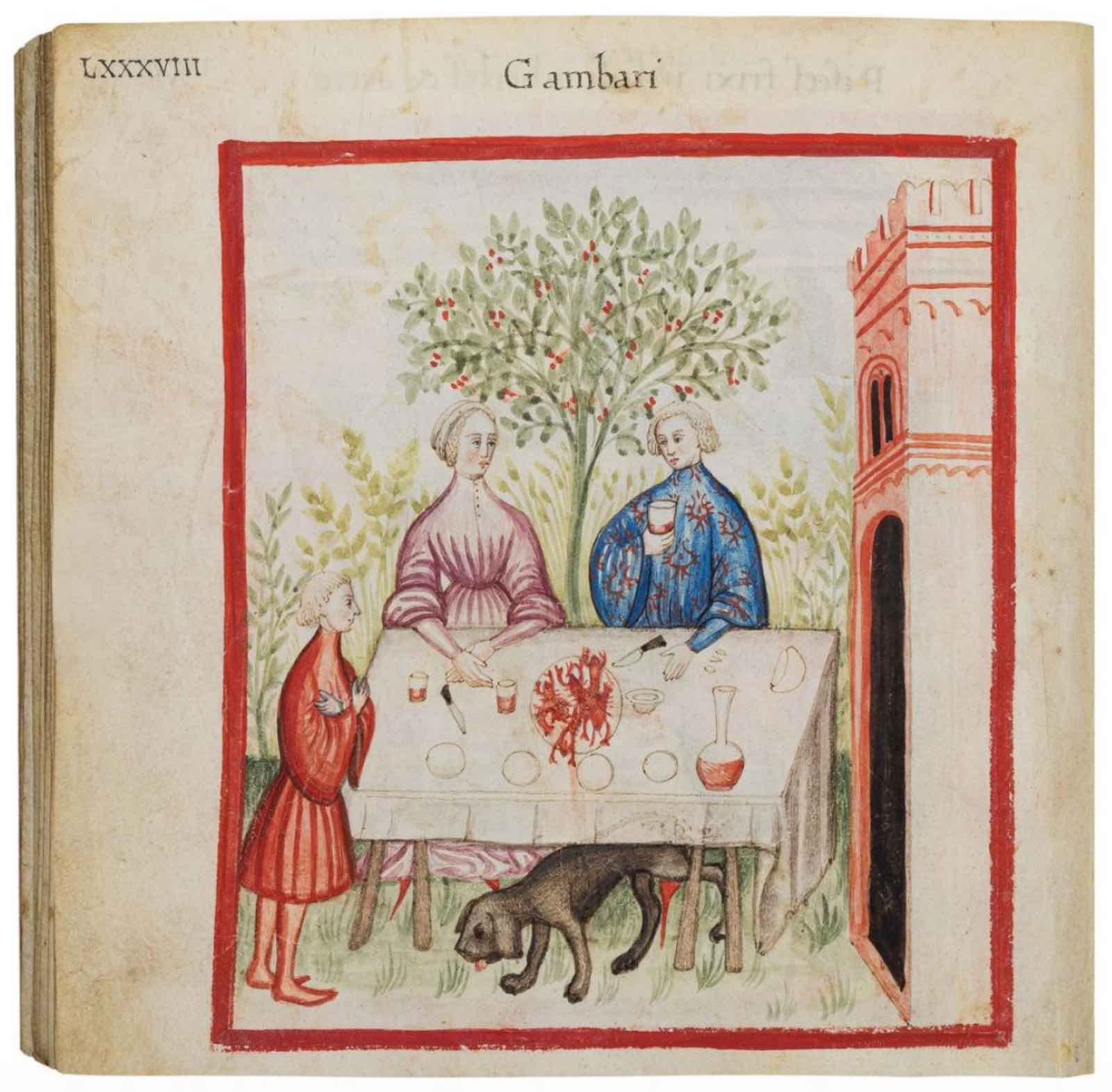 The Liechtenstein Tacuinum Sanitatis. Illuminated manuscript on vellum. Padua, c. 1450.