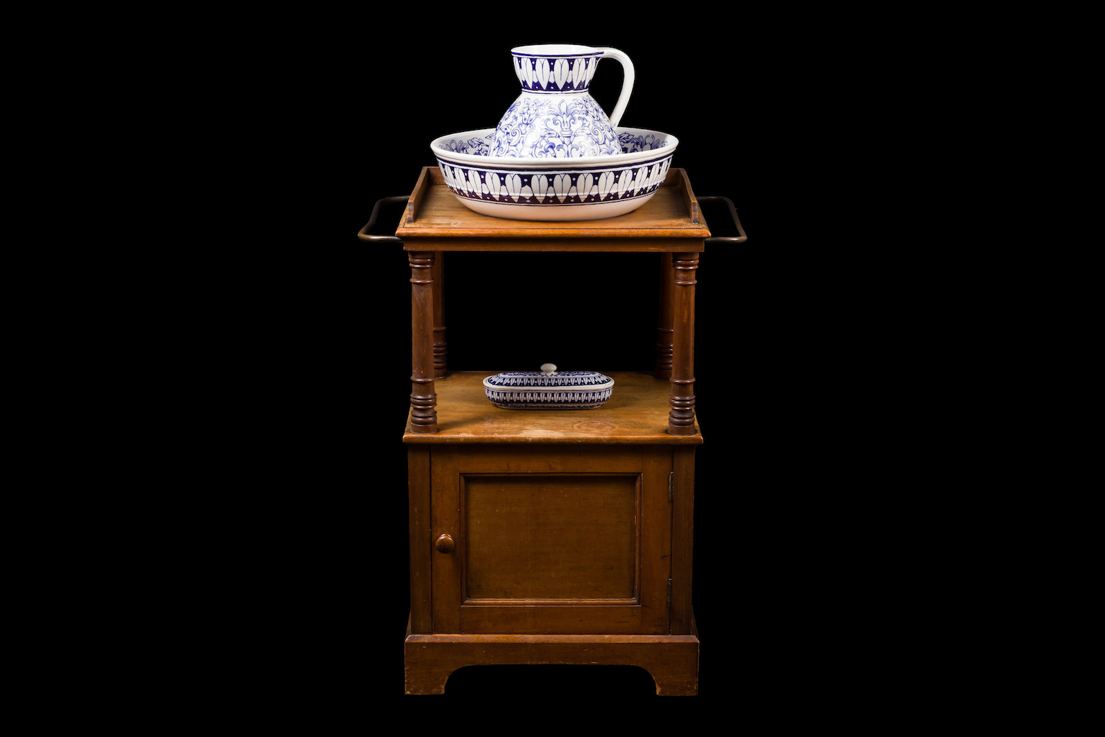 Chaise lounge and wash stand previously owned by E. M. Forster