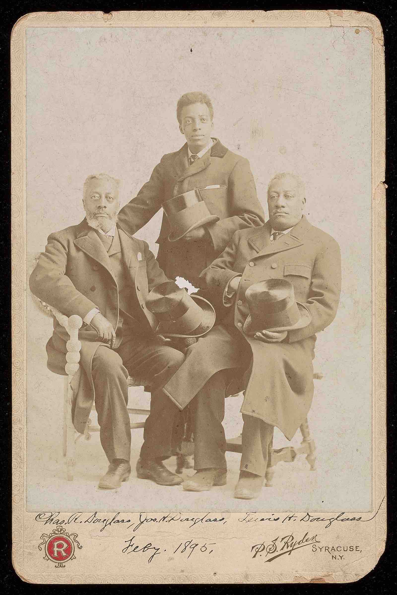Photograph of Charles Douglass, Joseph Douglass, and Lewis Douglass