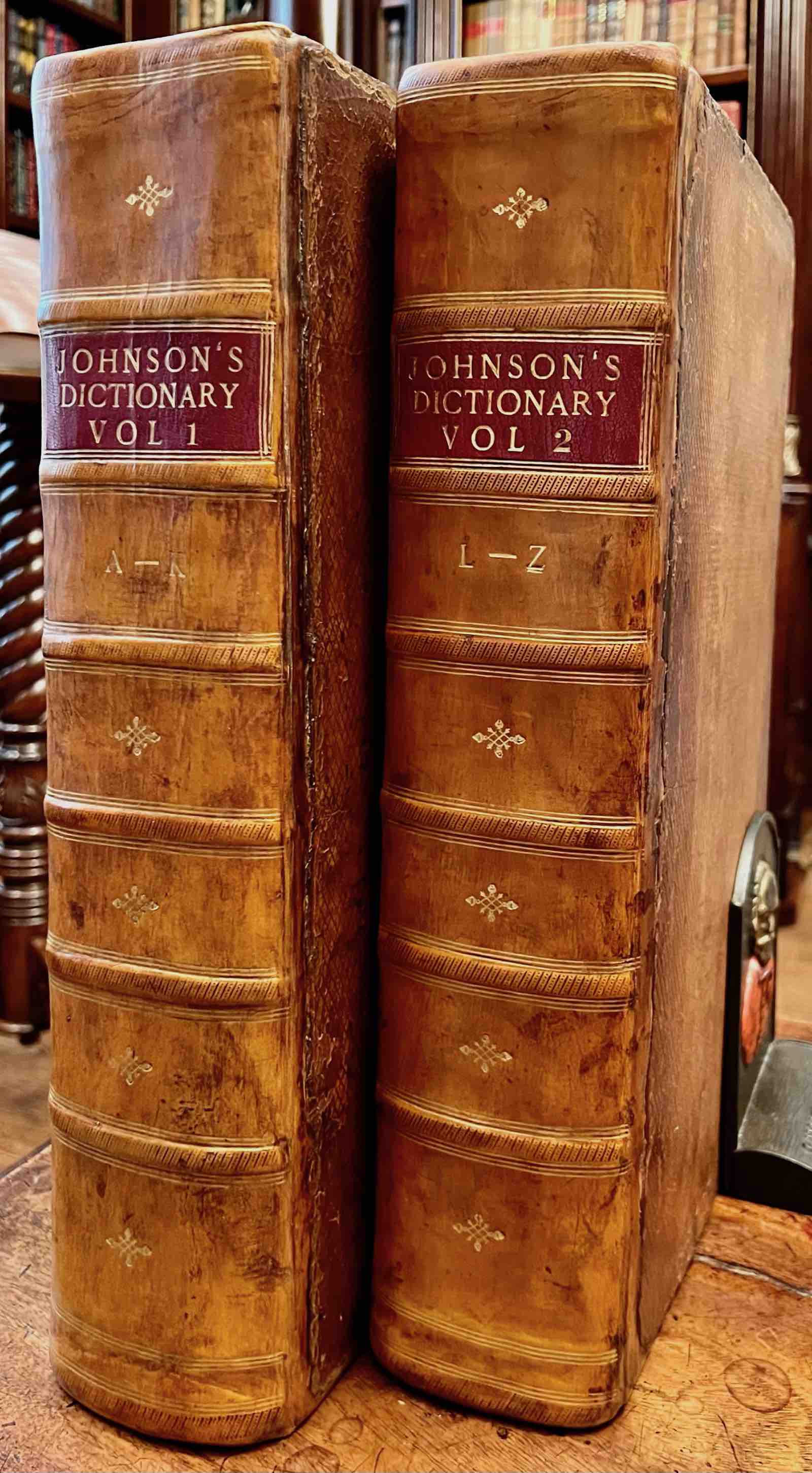 Samuel Johnson. A Dictionary of the English Language. 2 vols. London: Printed by W. Strahan for J. &amp; P. Knapton et al., 1755.
