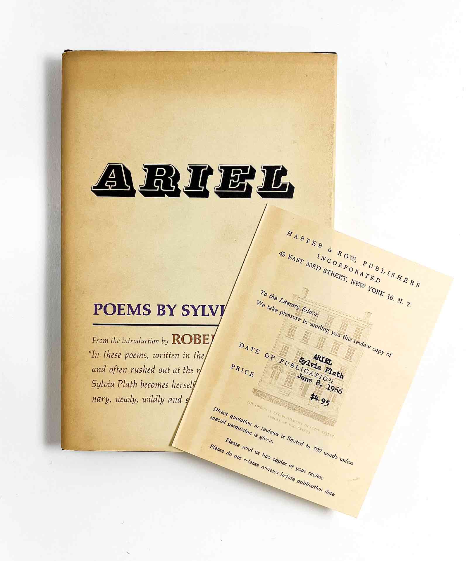 Review copy of the first US edition of Ariel, $750