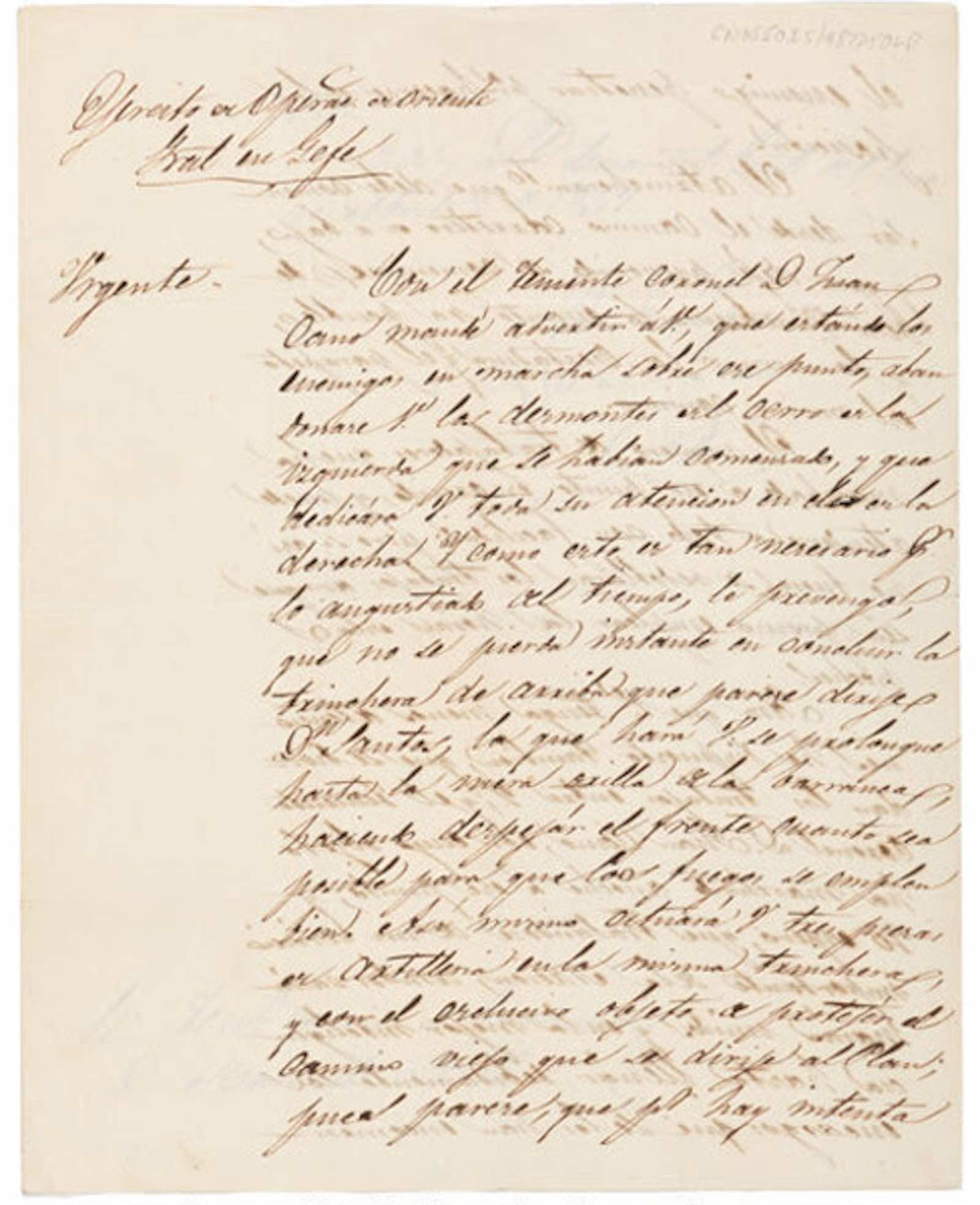 Antonio Lopez de Santa Anna signed letter