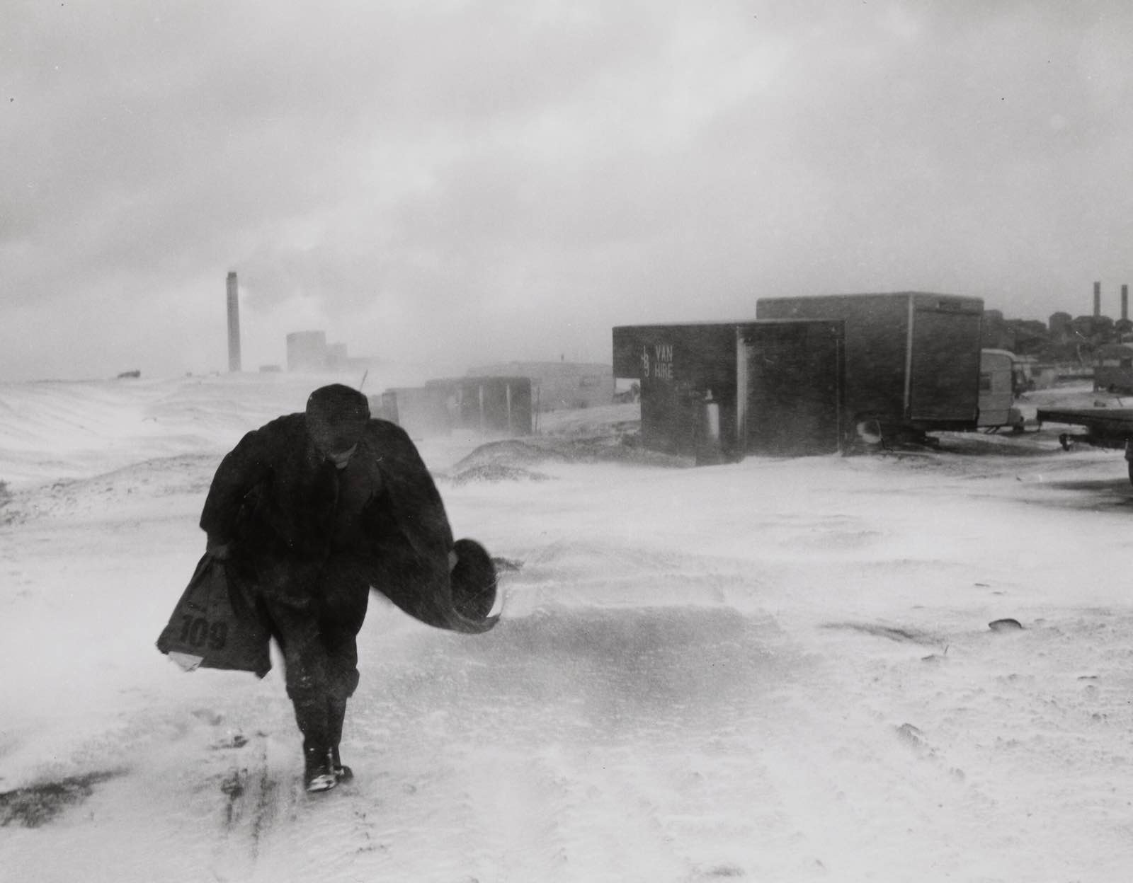 Chris Killip’s 'Cookie' in the Snow, Seacoal Camp, Lynemouth, Northumberland, 1984