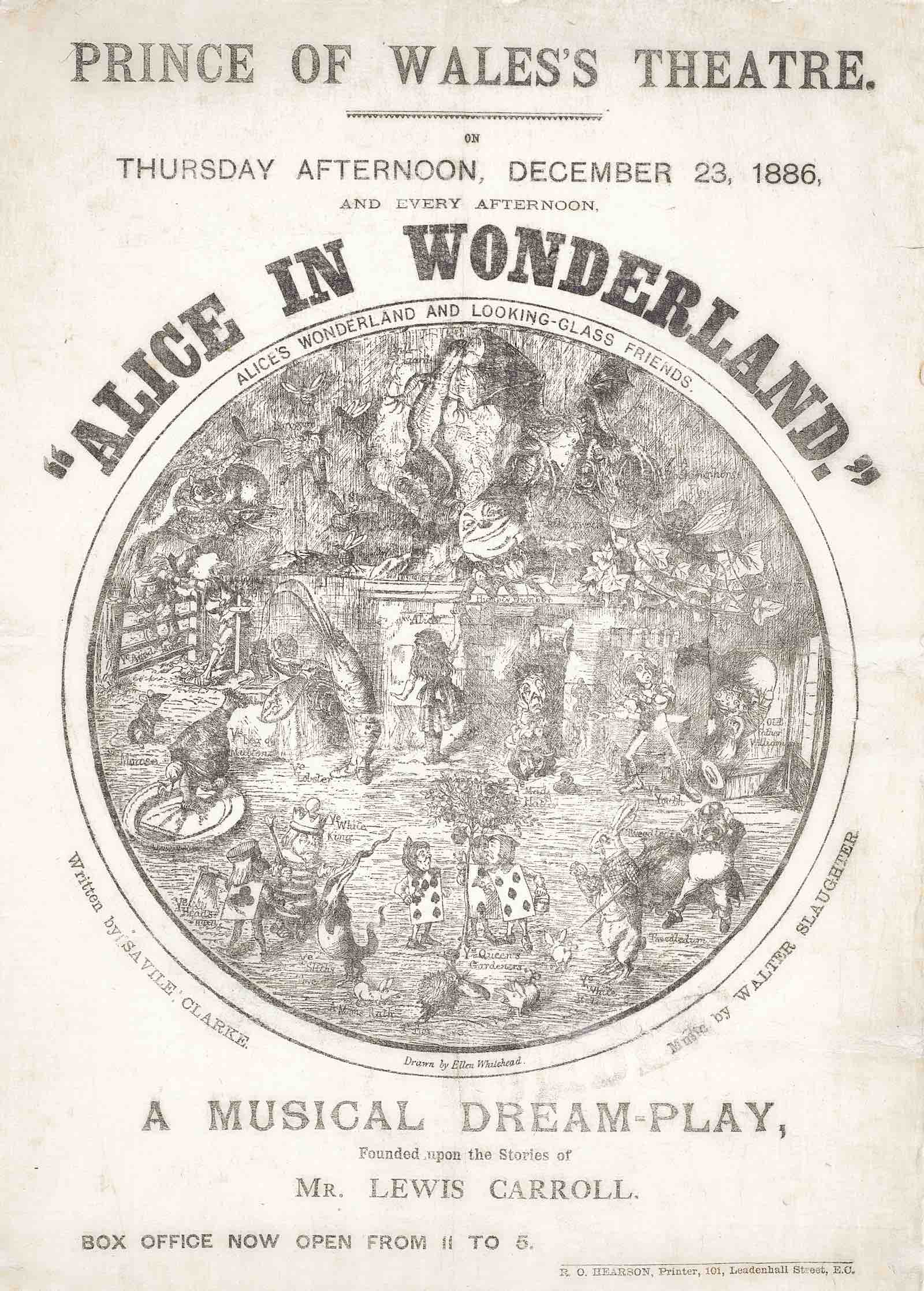 Alice in Wonderland A Musical Dream Play, 1886