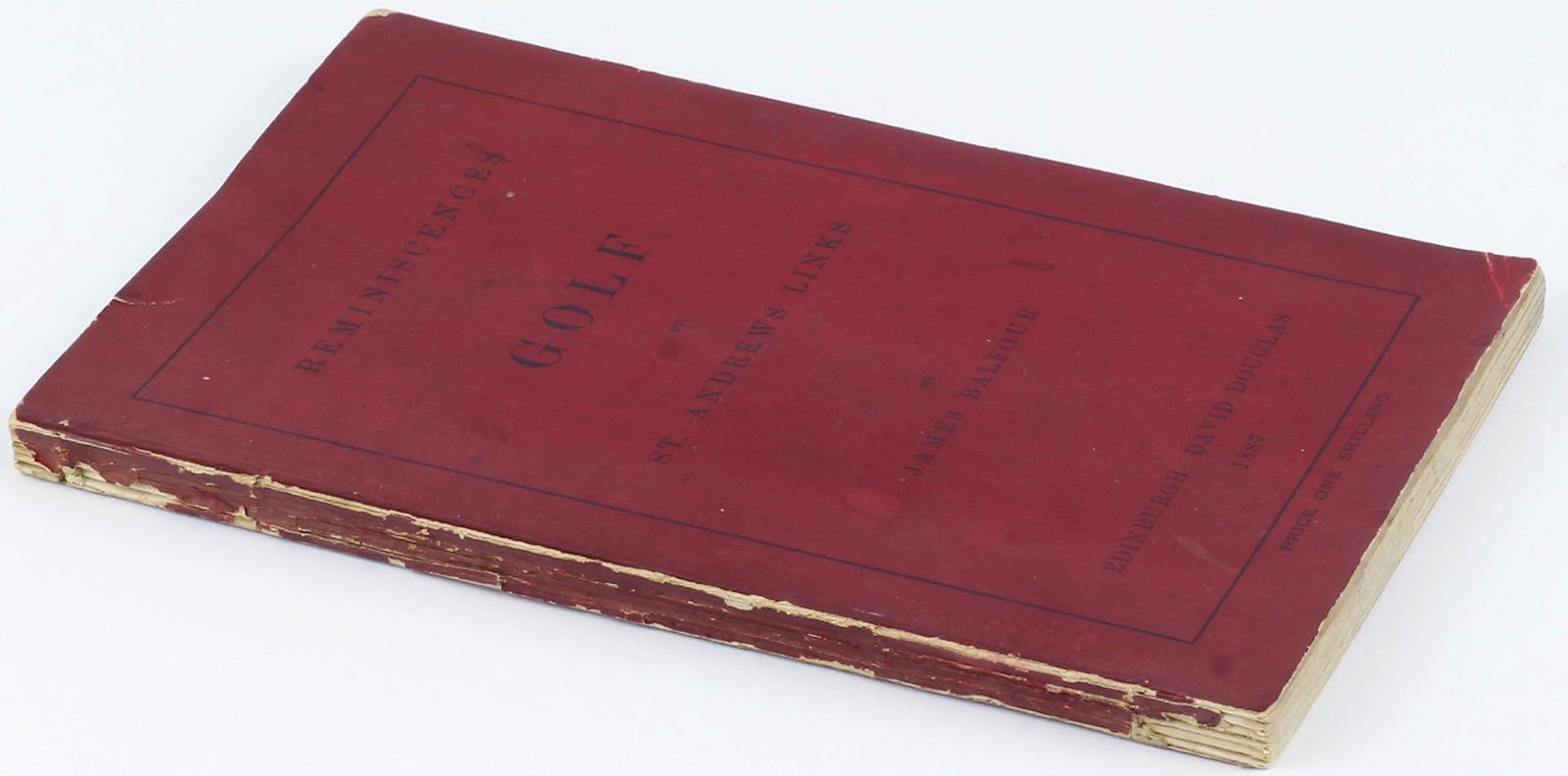 Reminiscences of Golf on St Andrews Links by James Balfour (David Douglas, 1887)