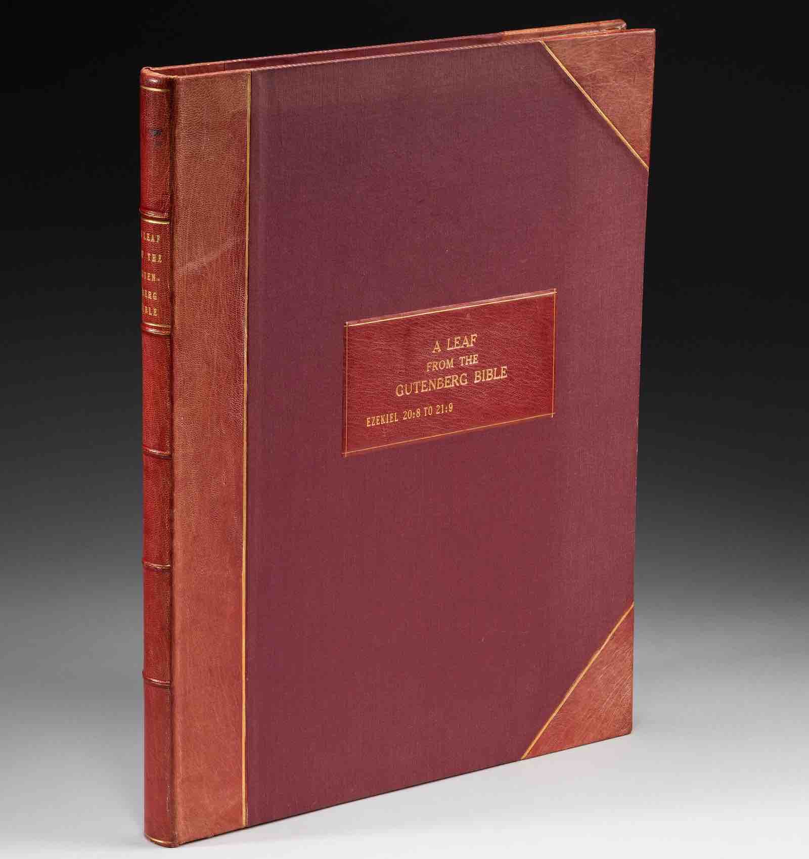 Gutenberg Bible leaf
