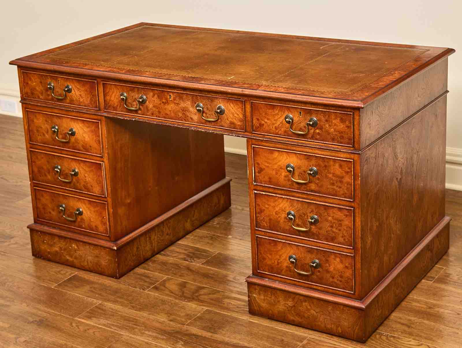 Barbara Taylor Bradford's George III style writing desk