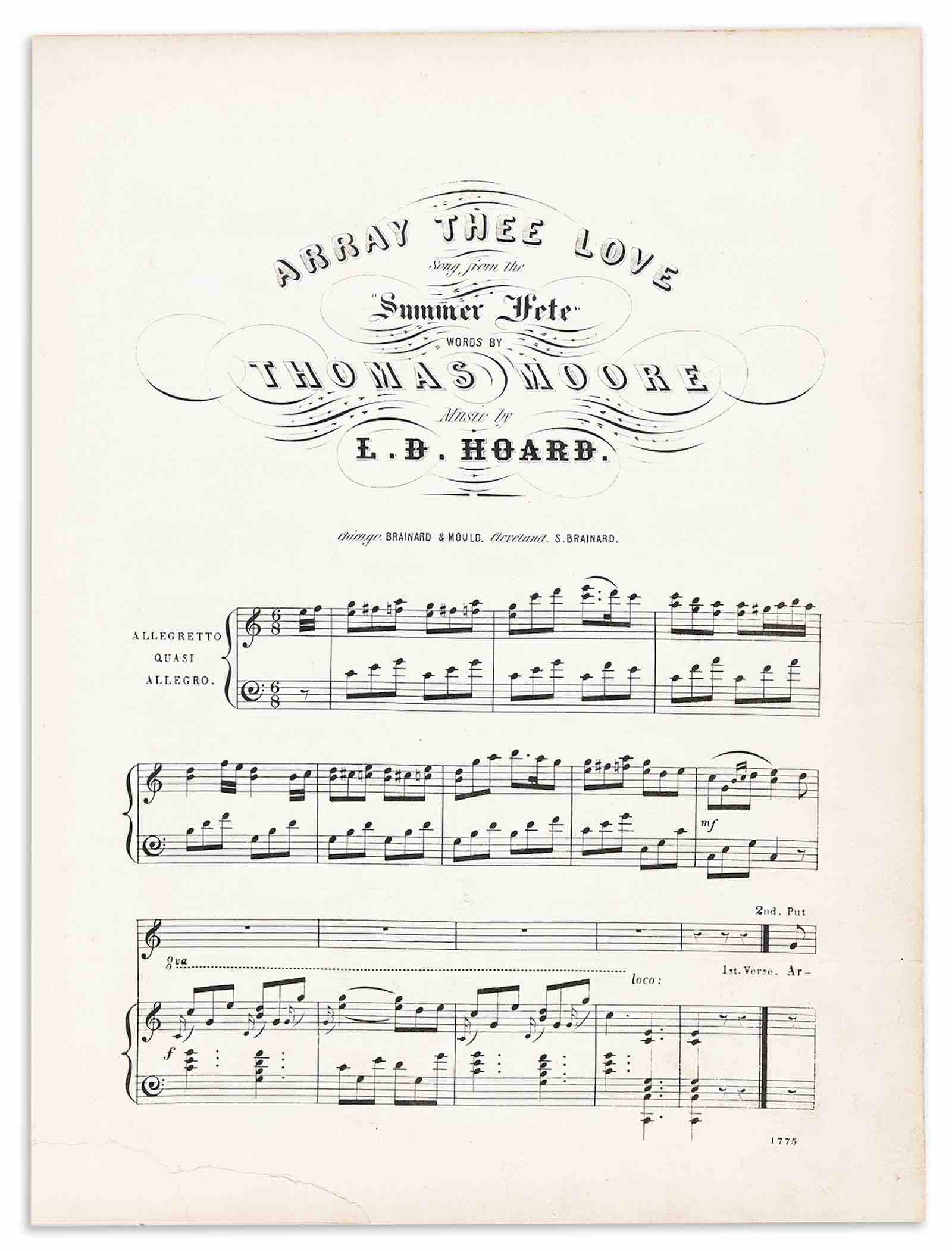 Thomas Moore and L.D. Hoard, Array Thee Love