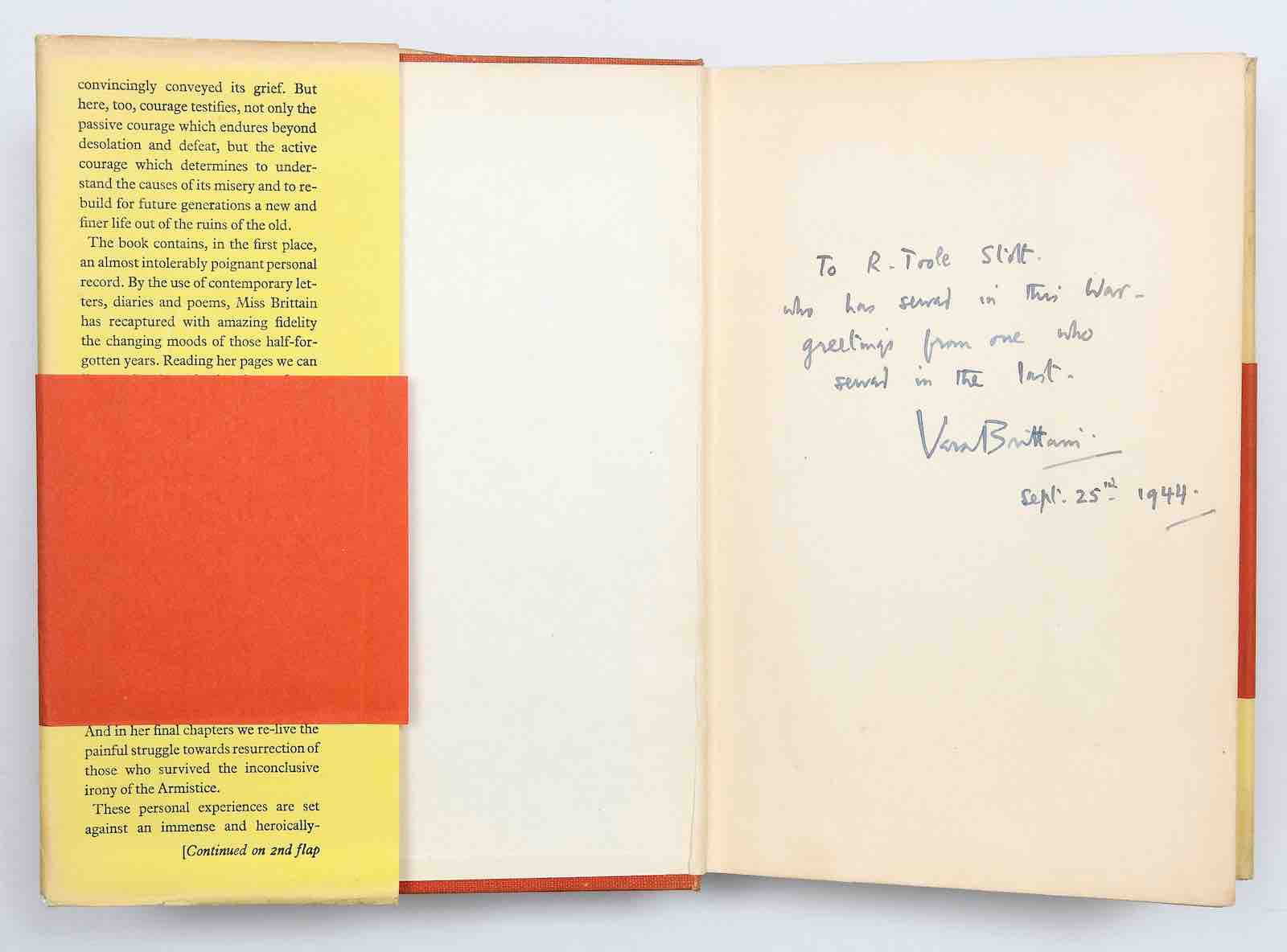 Testament of Youth (1933) by Vera Brittain