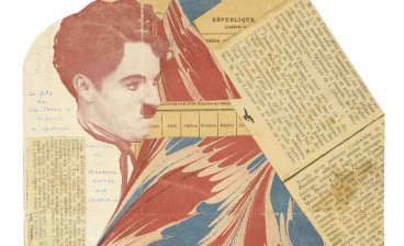 Collage-letter by André Breton addressed to Louis Aragon in 1918