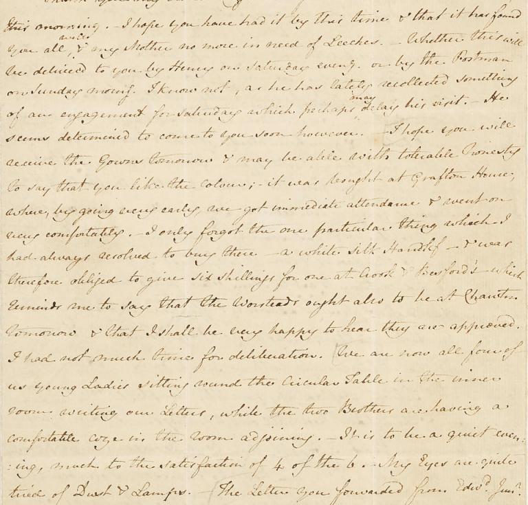 Jane Austen letter