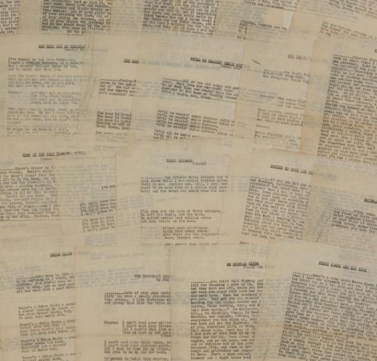 Woody Guthrie folk songs collection