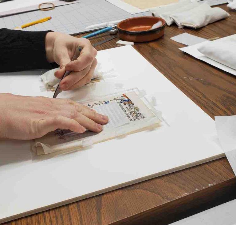 Preparations for the Deathless Fragments exhibition