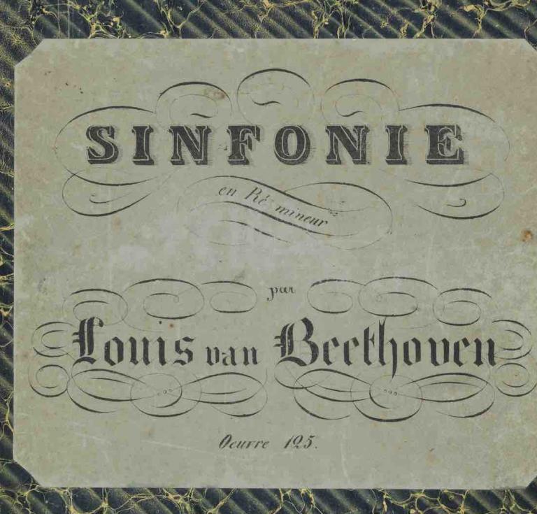 Lot 21: Sinfonie mit Schluss-Chor über Schillers Ode ‘An die Freude 