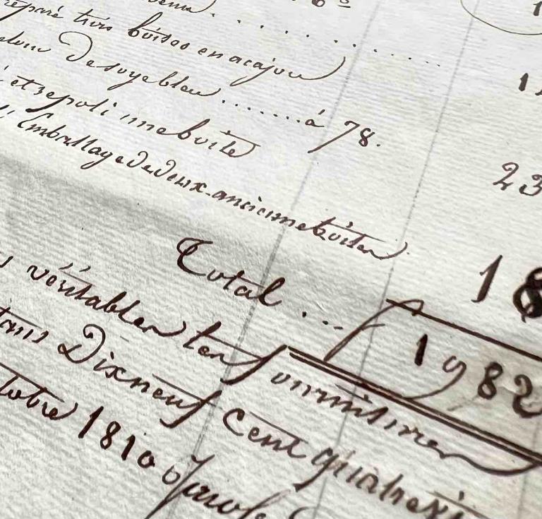 The fate of this traveling library was the fate of his entire army of 1812...