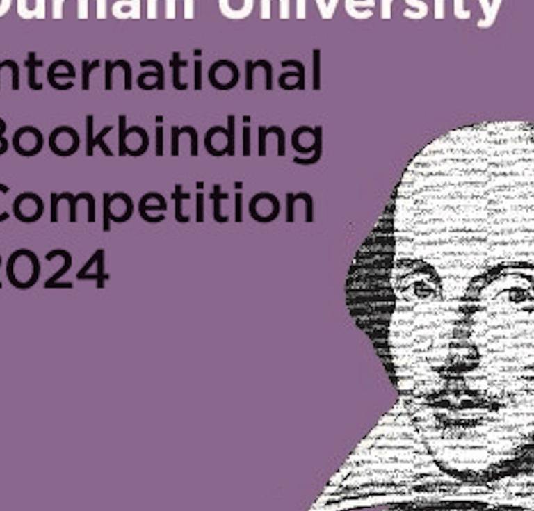 Poster for Durham University International Bookbinding Competition 2024