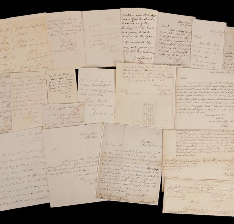 Part of the collection of PM signatures