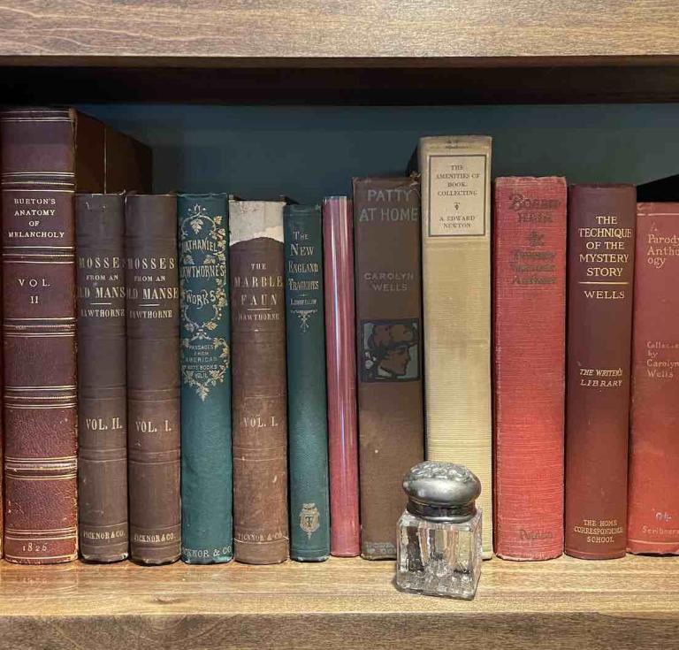 A selection of Rebecca's Carolyn Wells collection