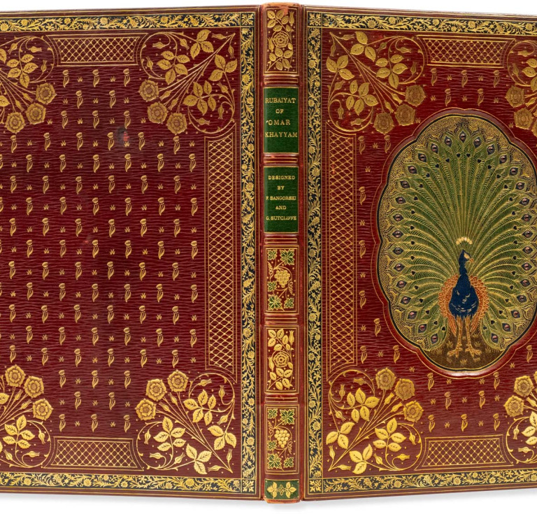 Sangorski & Sutcliffe jewelled peacock binding