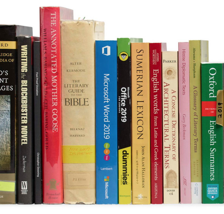 38 titles in The Writing Process lot of the Anne Rice sale