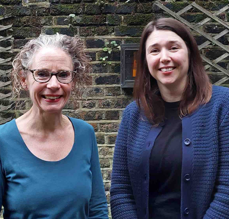 Cindy Sughrue (left) and new Director Frankie Kubicki (right)