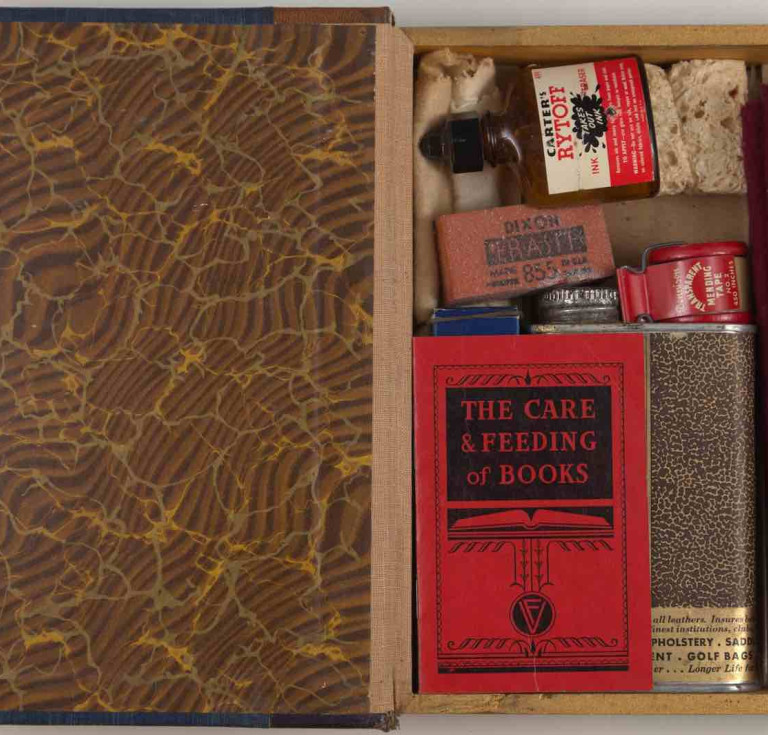 The Care and Feeding of Books book repair kit . American. 1947.