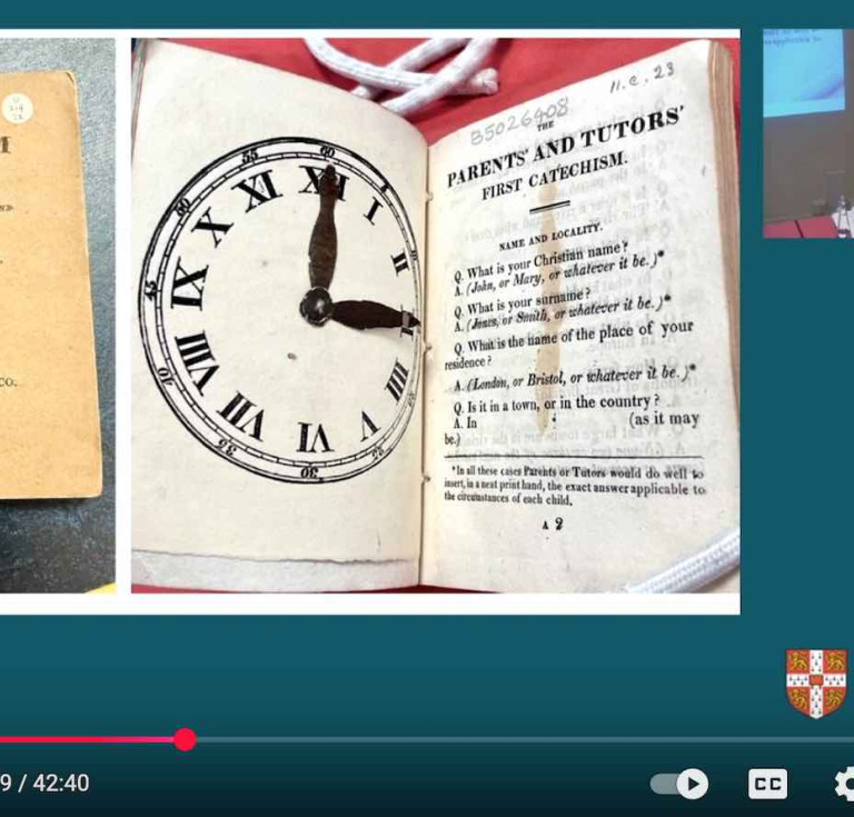 From lecture two of the Sandars Lectures 2024
