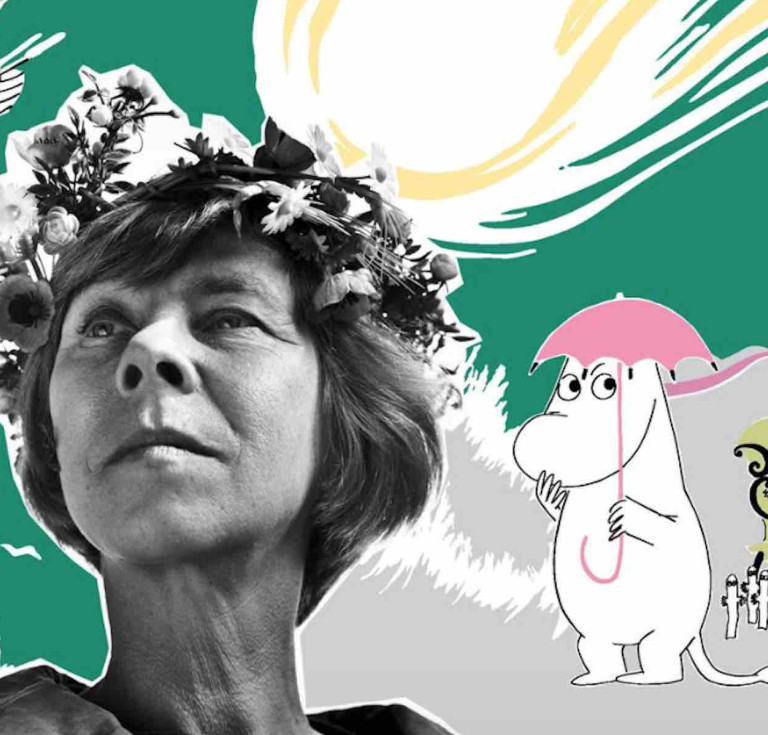 Tove Jansson and the Moomins: The Door Is Always Open exhibition poster
