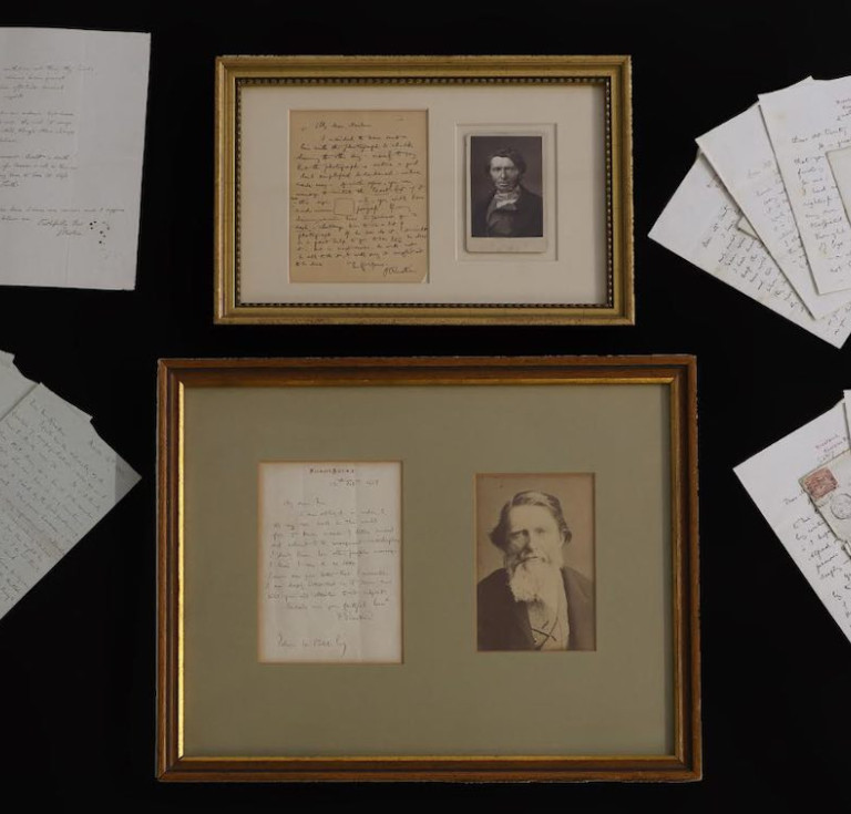 Part of the John Ruskin letters archive