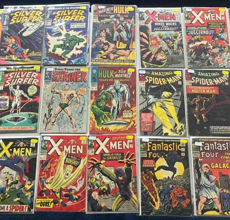 Part of the comics collection coming to auction this month