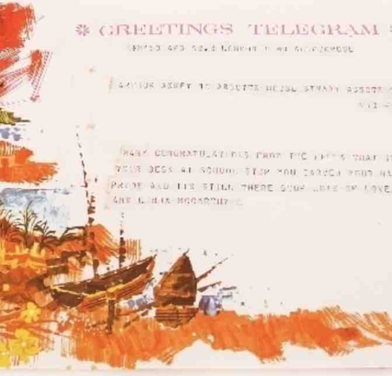 The telegram from Paul McCartney to comedian Arthur Askey
