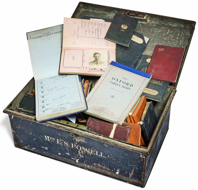 Anthony Powell's autograph engagement pocket/desk diaries in 57 volumes for the years 1934 to 1993
