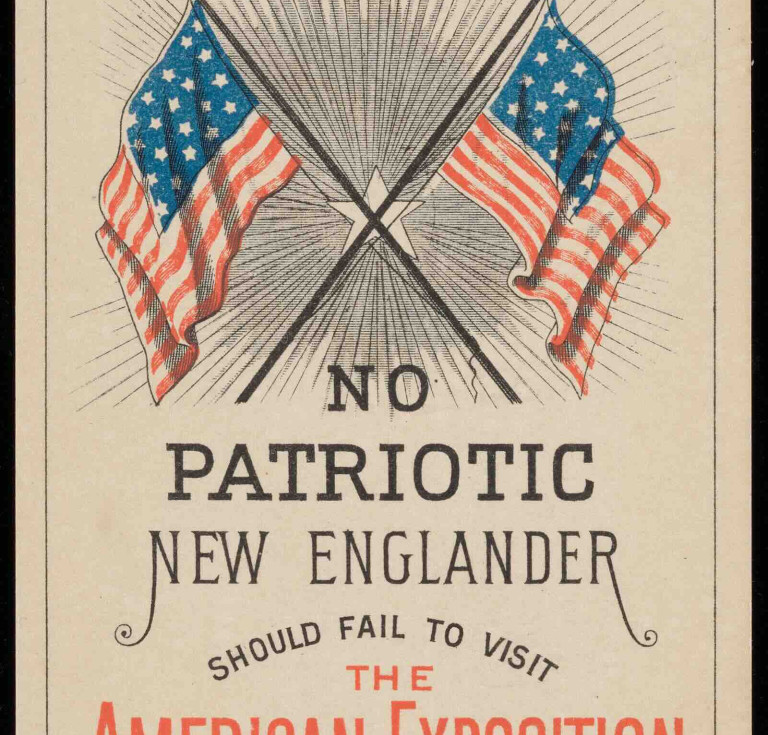 1884 advertising card for The American Exposition
