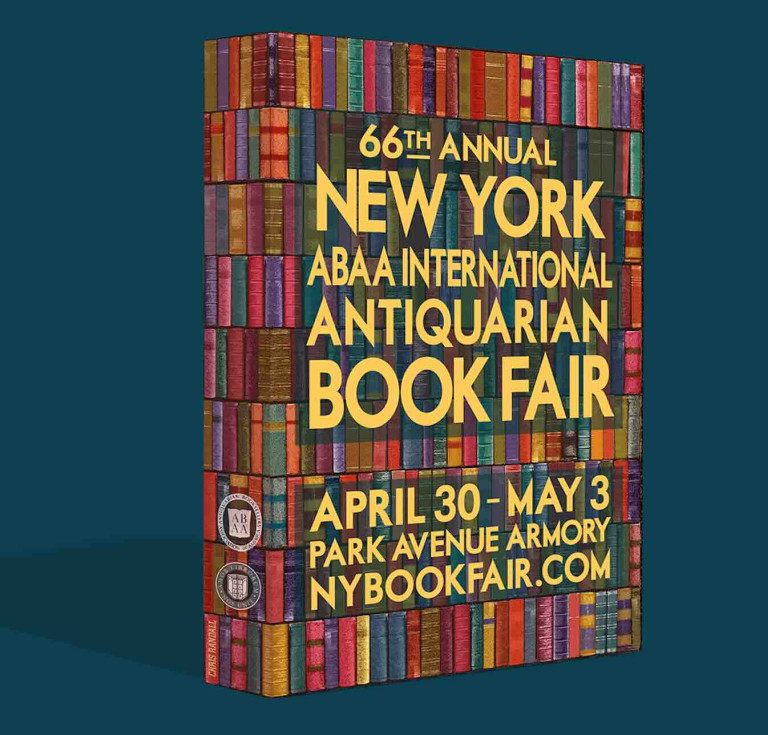 New York International Antiquarian Book Fair promotional poster